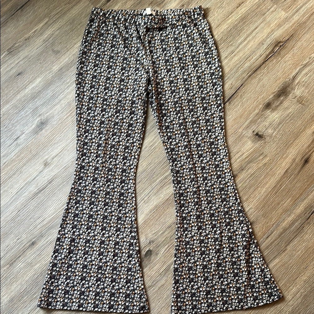 About A Girl Multicolor Floral Flare Pants
